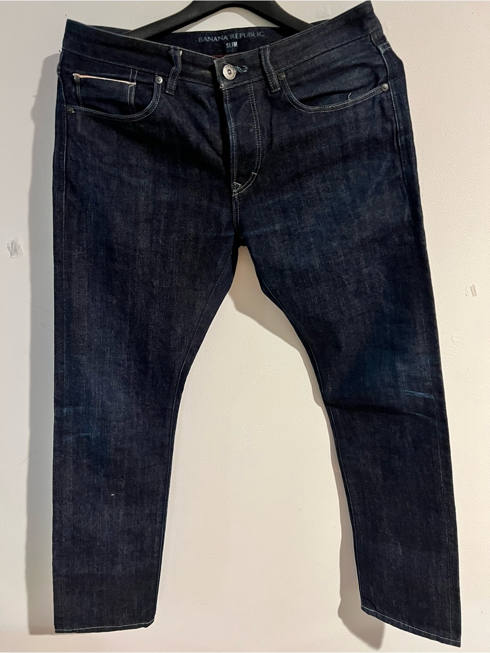 Banana Republic Slim Straight Men's Jeans - Dark Indigo